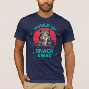 Power Up Snack Break Sabertooth Tiger T-Shirt