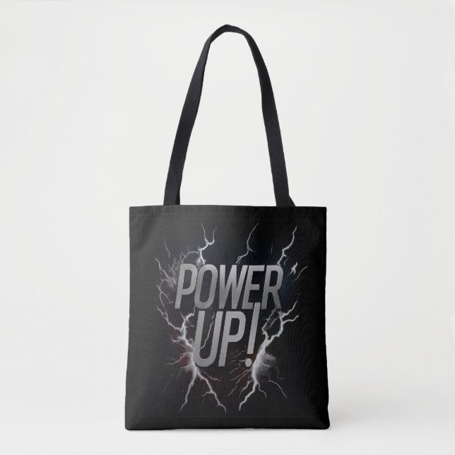 Power Up  Tote Bag (Front)