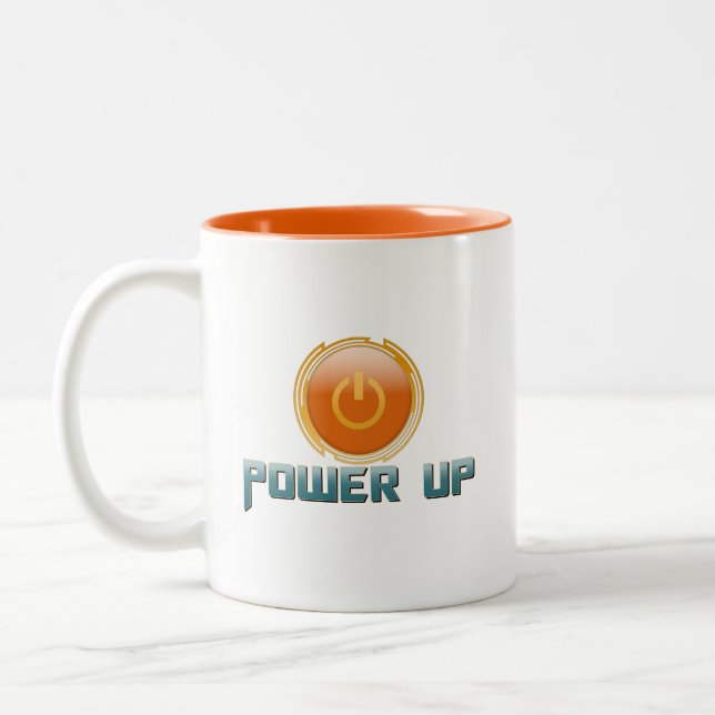 Power Up Two-Tone Coffee Mug (Left)