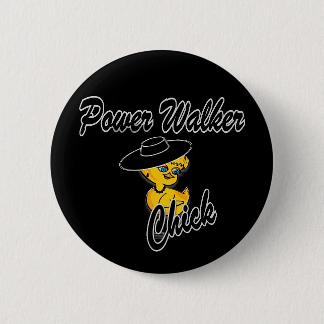 Power Walker Chick #4 6 Cm Round Badge (Front)