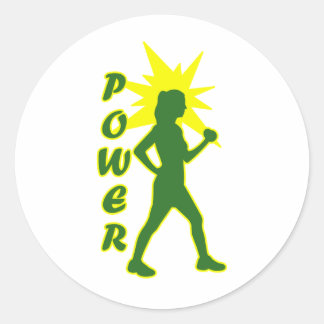 Power Walker Classic Round Sticker