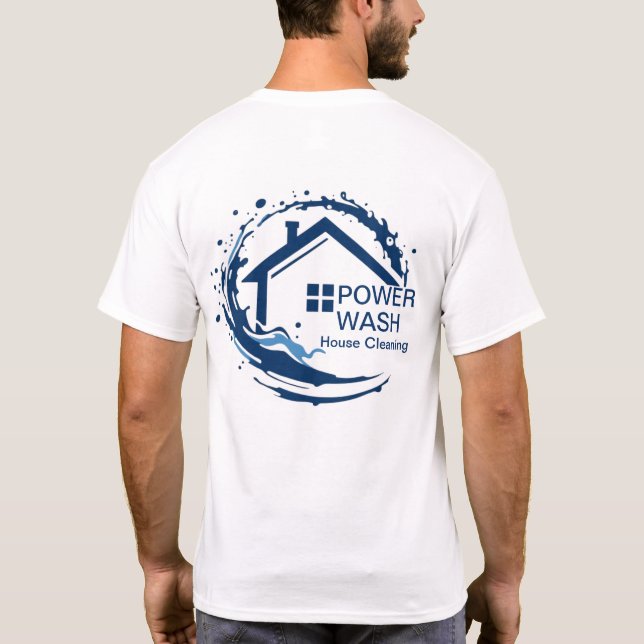 POWER Wash House Cleaning T-Shirt (Back)