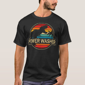 Power Washer Dinosaur T-Shirt