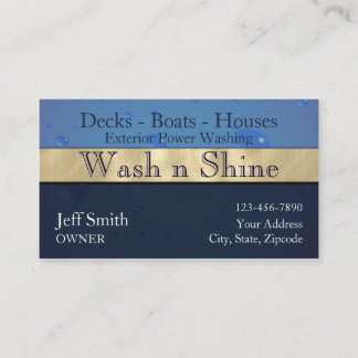 Power Washing Business Card