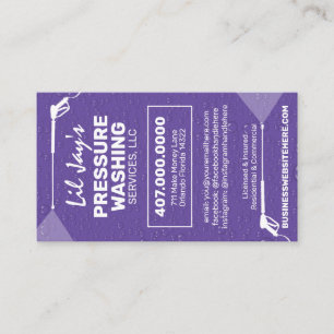 Power Washing & Cleaning Business Card Template
