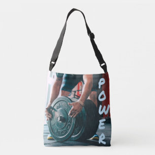 Power Weight Lifting Gym Health Crossbody Bag