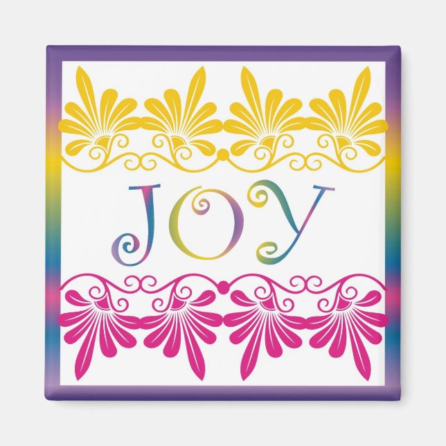 Power Word For Motivation - JOY Magnet (Front)