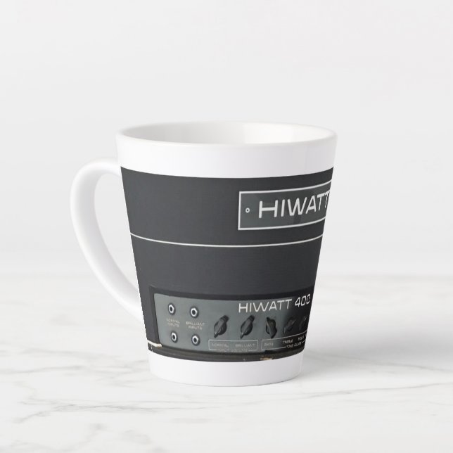 Power Your Latte as Tube Tone Rules Latte Mug (Left Angle)