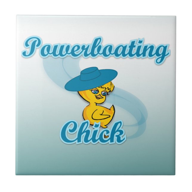 Powerboating Chick #3 Tile (Front)