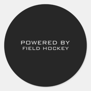 Powered _1 classic round sticker