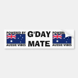 Powered by Aussie Vibes Bumper Sticker