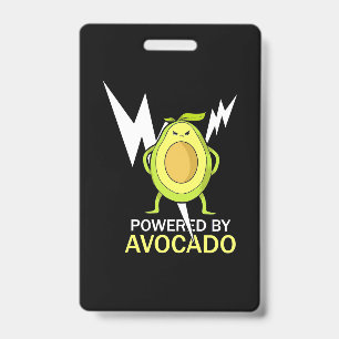 Powered By Avocado ID Badge