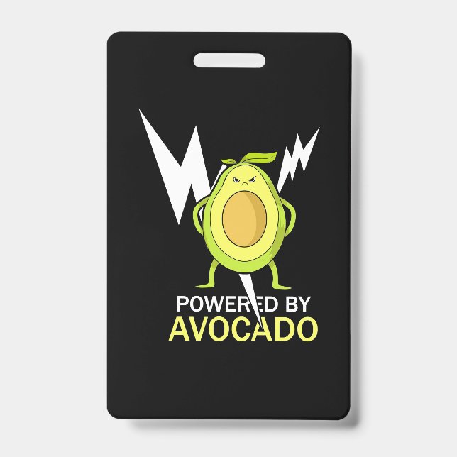 Powered By Avocado ID Badge (Front)