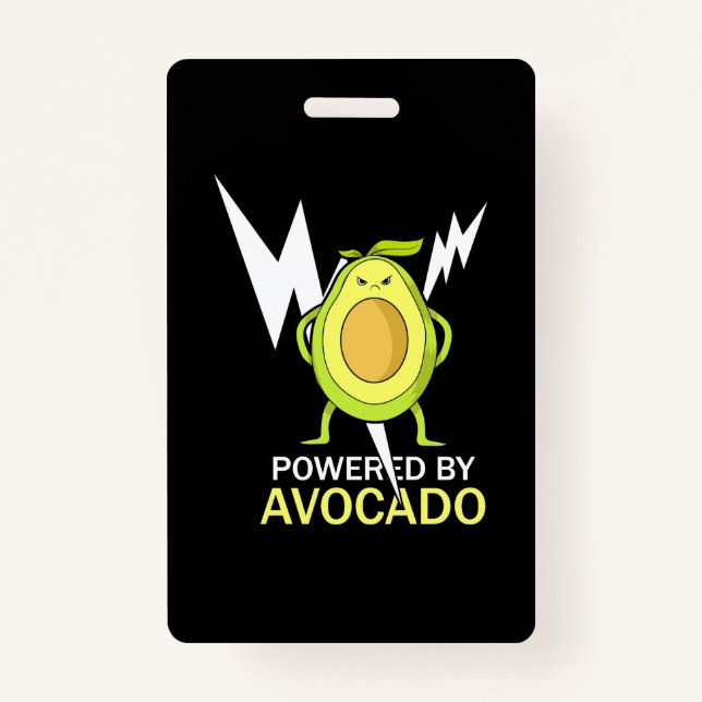 Powered By Avocado ID Badge (Front)
