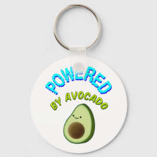 Powered By Avocado Key Ring