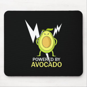 Powered By Avocado Mouse Pad