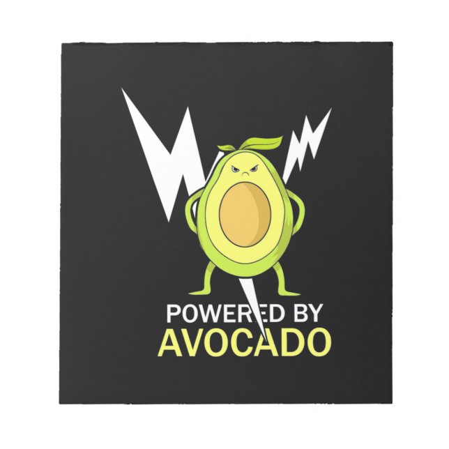 Powered By Avocado Notepad (Front)