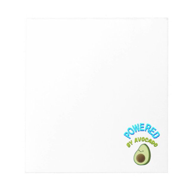 Powered By Avocado Notepad (Front)