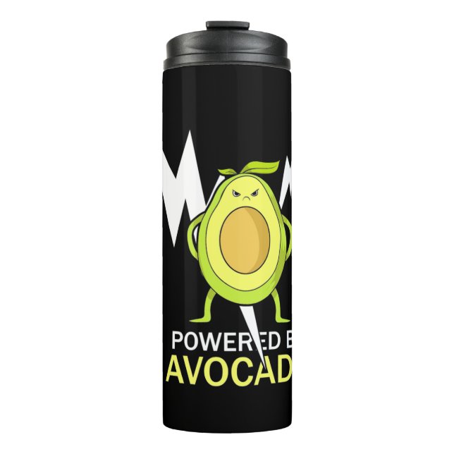 Powered By Avocado Thermal Tumbler (Front)