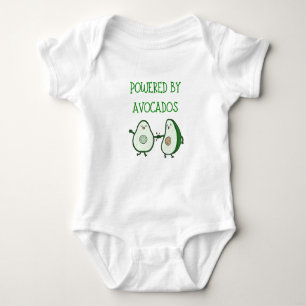Powered by Avocados - Cool Vegan Baby Shirt