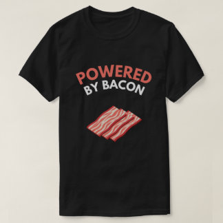 Powered By Bacon Funny Pork T-Shirt