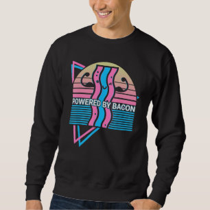 Powered By Bacon Powered By Bacon Retro Sweatshirt