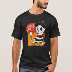 Powered By Baguettes French Bread Baguette T-Shirt