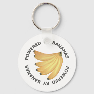 Powered By Bananas Key Ring