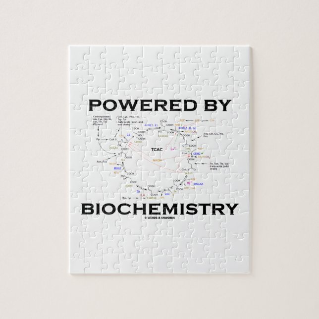 Powered By Biochemistry (Krebs Cycle) Jigsaw Puzzle (Vertical)