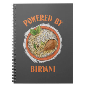 Powered by biryani T-Shirt Notebook