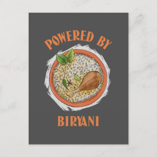 Powered by biryani T-Shirt Postcard