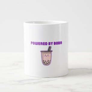 Powered by Boba – Cute Kawaii Bubble Tea Large Coffee Mug
