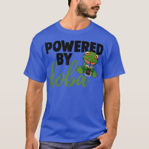 Powered By Boba Drink Frog Funny Women Love Boba B T-Shirt