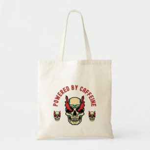 Powered by Caffeine - Skull Energy Tote Bag