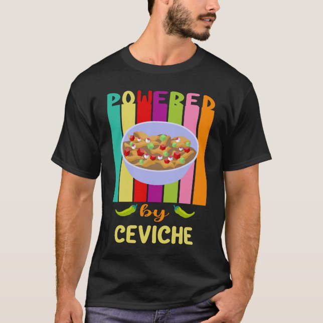 Powered By Ceviche St Paddys Player Coach  Cinco D T-Shirt (Front)