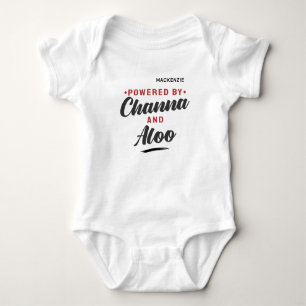 Powered by Channa and Aloo Baby Bodysuit