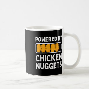 Powered By Chicken Nuggets Lover Funny Chicken Ten Coffee Mug