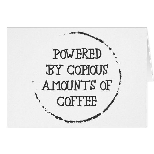 Powered By Coffee (Front Horizontal)