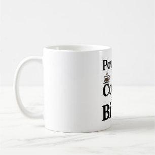Powered By Coffee and Birds - Minimalist Birder Li Mug