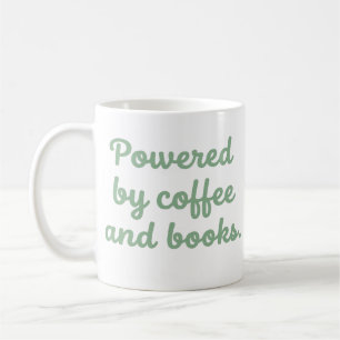 Powered By Coffee And Books Funny Reader Mug
