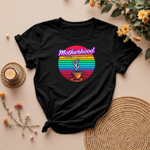 Powered by Coffee and Love Coffee Lover Mum T-Shirt