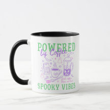 Powered By Coffee And Spooky Vibes Halloween