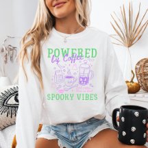 Powered By Coffee And Spooky Vibes Halloween