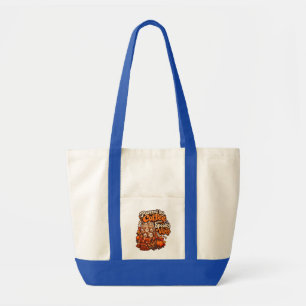 Powered by Coffee and Spooky Vibes Halloween Tote Bag