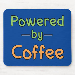 Powered by Coffee Mouse Pad