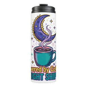 Powered by Coffee Night Shift Travel Mug