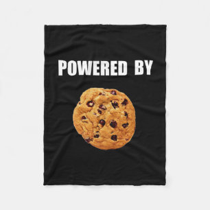Powered By Cookie Fleece Blanket