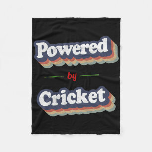 Powered By Cricket Fleece Blanket