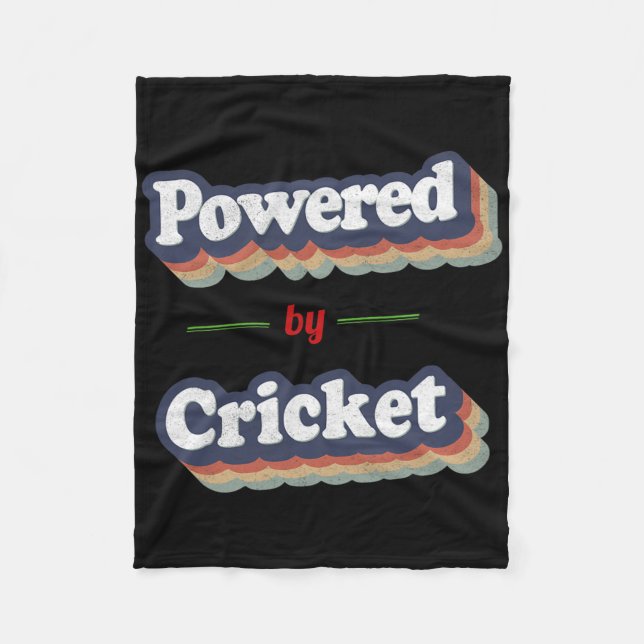 Powered By Cricket  Fleece Blanket (Front)