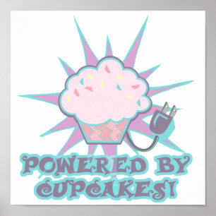 Powered By Cupcakes Poster